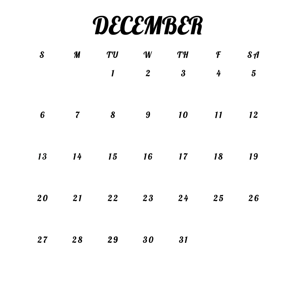 2026 TUNA MELTS MY HEART CALENDAR