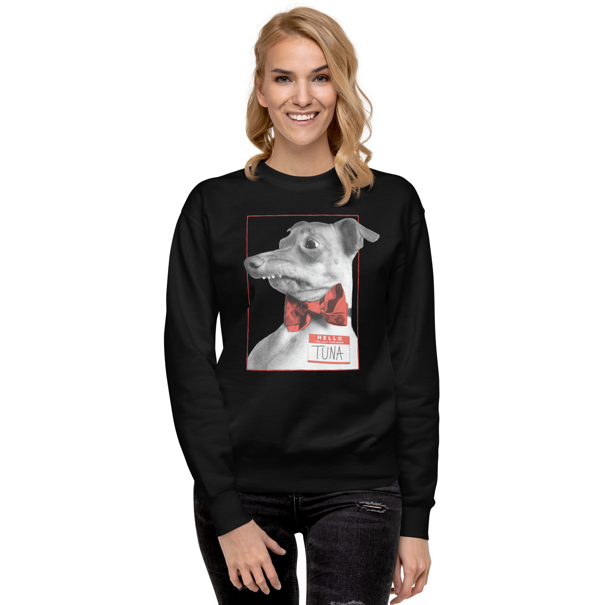 Hello I Will Melt Your Heart TUNA Unisex Premium Sweatshirt