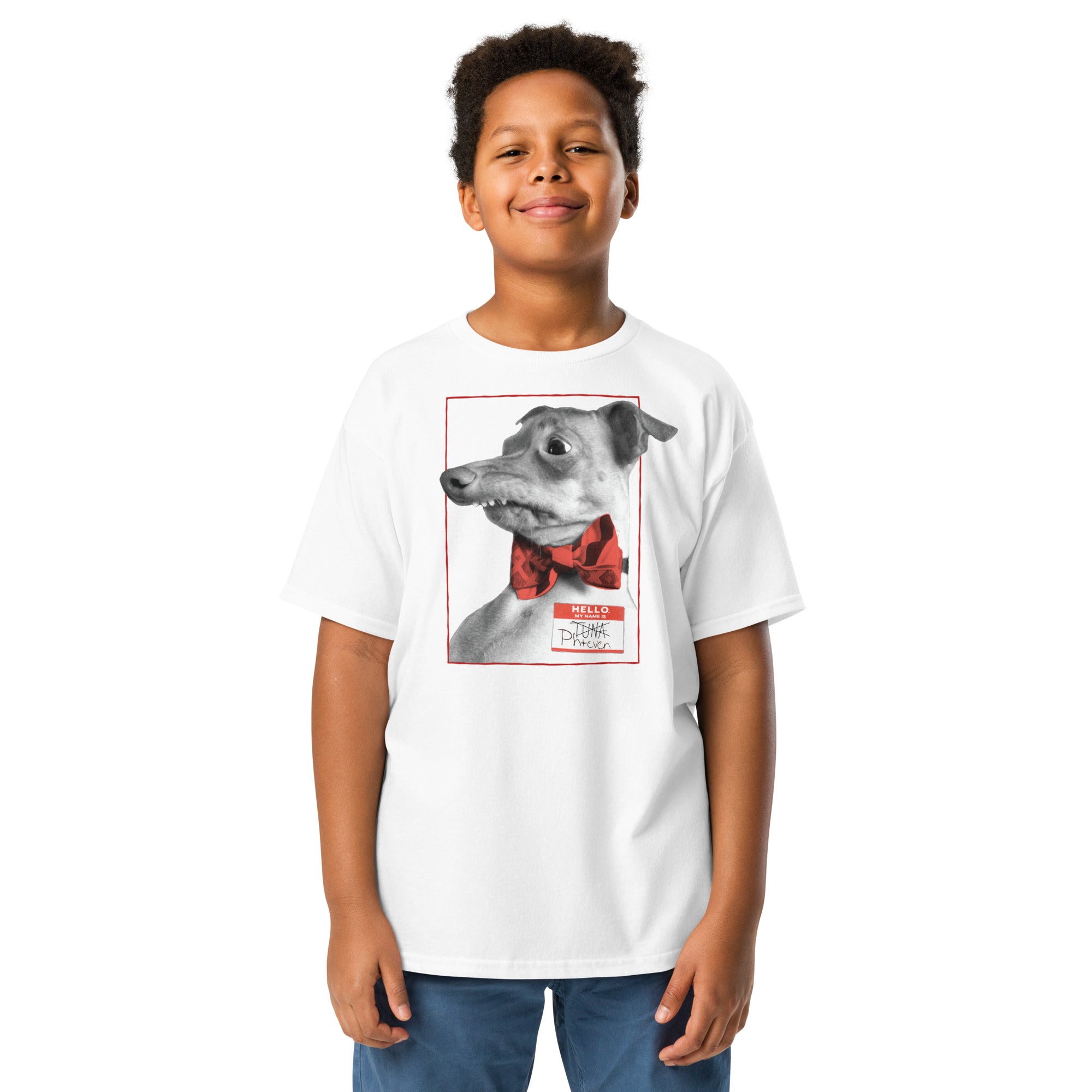 Hello My Name Is PHTEVEN Youth Classic Tee